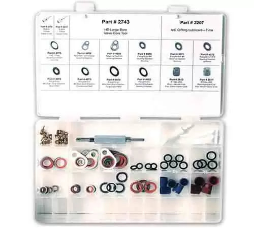 Heavy Duty Truck AC O-Ring Assortment Kit 4450 - Complete Seal Repair Set for Commercial Vehicles & Fleet Maintenance