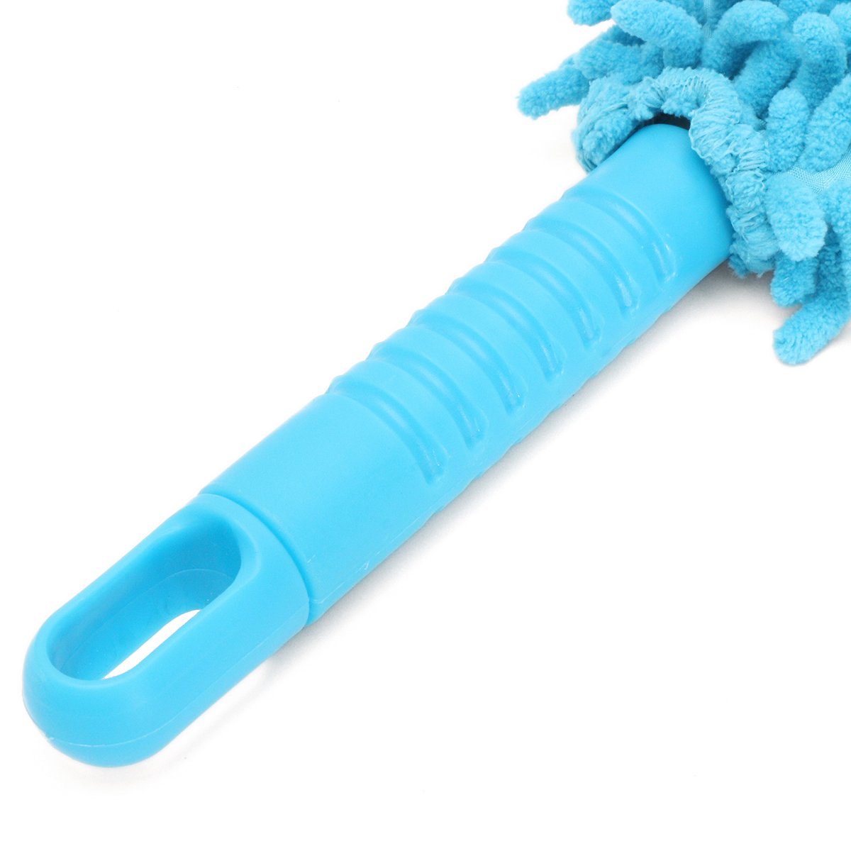YONGYAO Flexible Microfiber Car Cleaning Brush - Long Handle Alloy Wheel Cleaner & Detailing Brush for Car Wash, Interior, and Exterior Cleaning - Perfect for Wheels, Tires, Dashboards, and Hard-to-Reach Areas