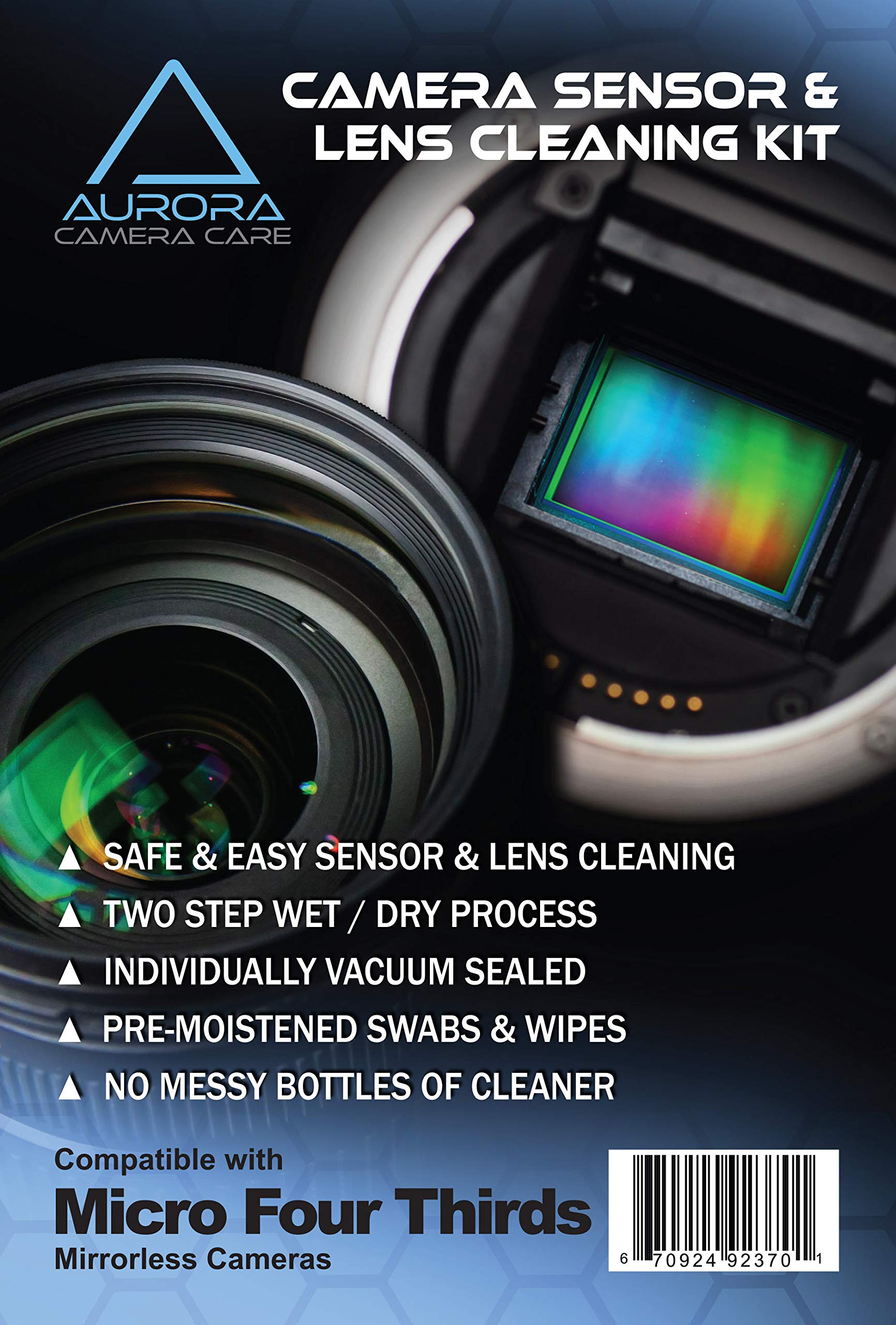 Professional Camera Sensor & Lens Cleaning Kit for Micro Four Thirds Cameras - Perfect for DSLR, Mirrorless & Digital Camera Maintenance