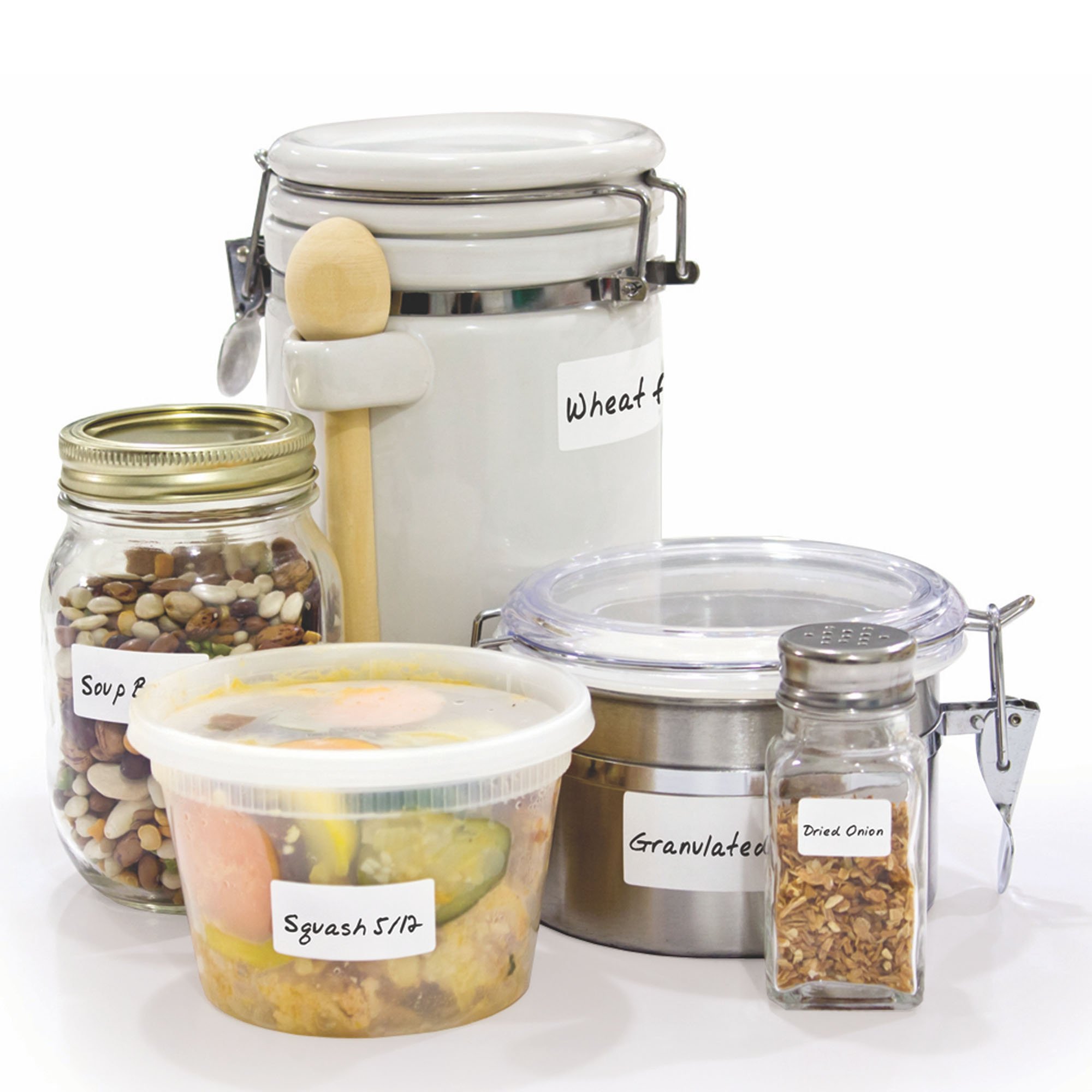 Jokari Reusable Erasable Food Labels 2-Pack Refill - Freezer, Microwave & Dishwasher Safe - Perfect for Meal Prep, Leftovers & Pantry Organization - Ideal for Home Kitchen, Office & Dorm Use