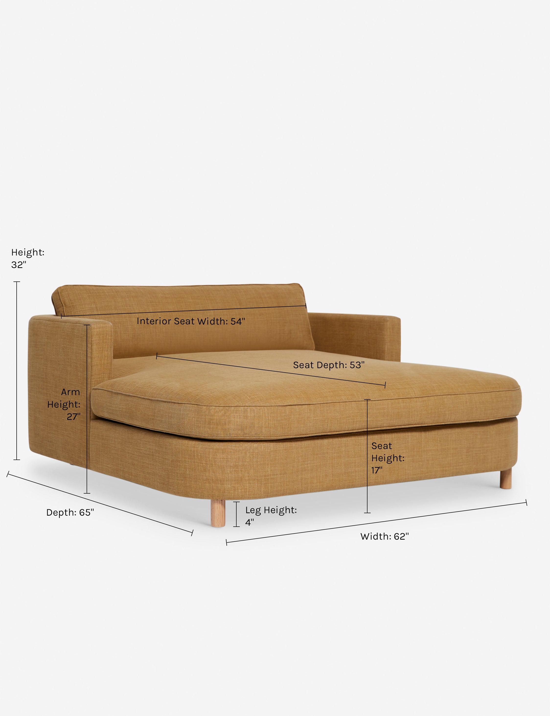 Belmont Media Lounger by Ginny Macdonald - Modern Accent Chair for Living Room, Home Theater & Office - Comfortable Lounge Seating with Stylish Design