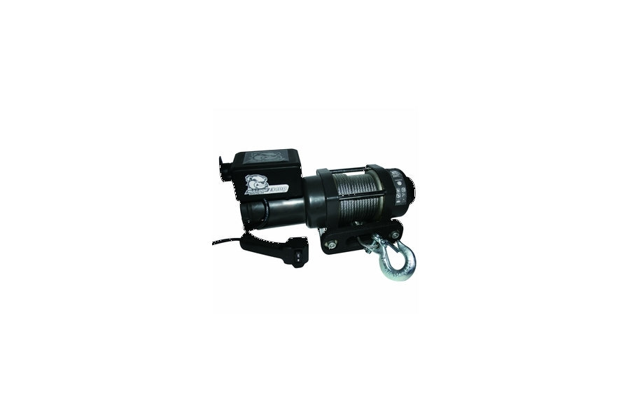 3400lb Bulldog Winch - Heavy Duty Trailer Winch & Utility Winch with Wire Rope - Perfect for Towing, Hauling, and Off-Road Recovery