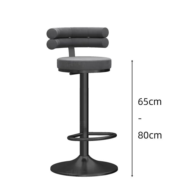 Swivel Bar Stool with Adjustable Height - Modern Kitchen & Dining Counter Stool for Home, Bar, Restaurant & Cafe Use