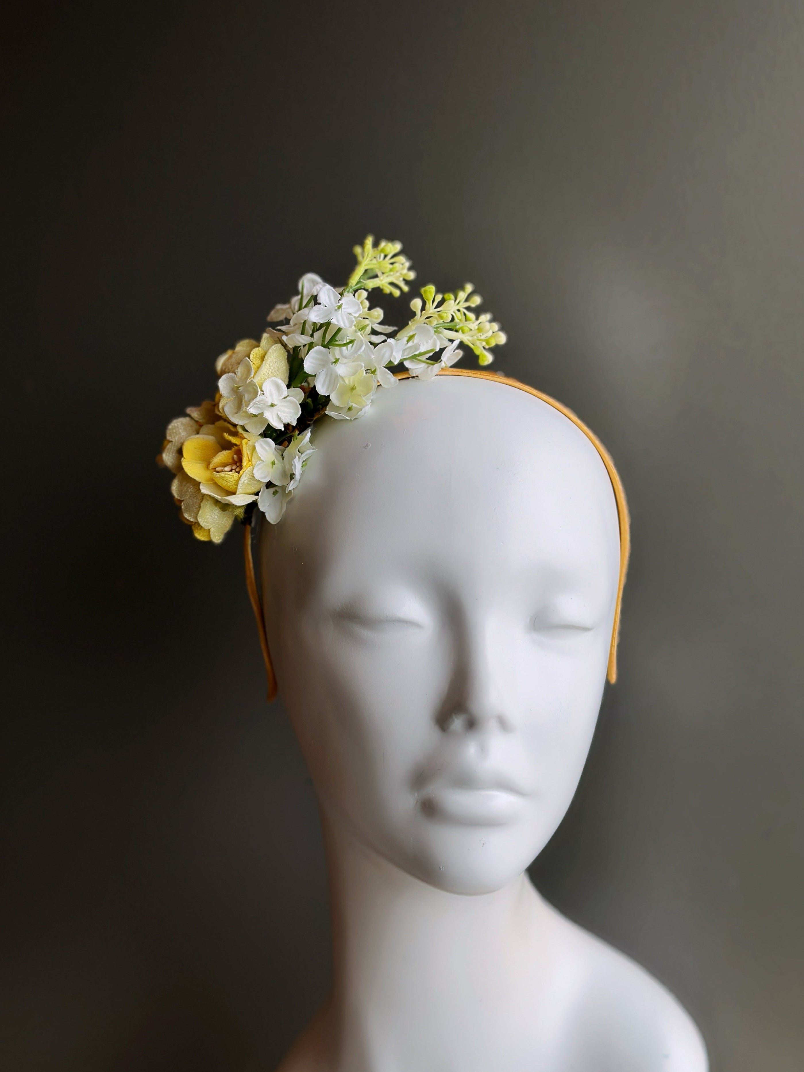 Spring Bloom Floral Fascinator Headband - Elegant Hair Accessory for Weddings, Parties & Special Occasions