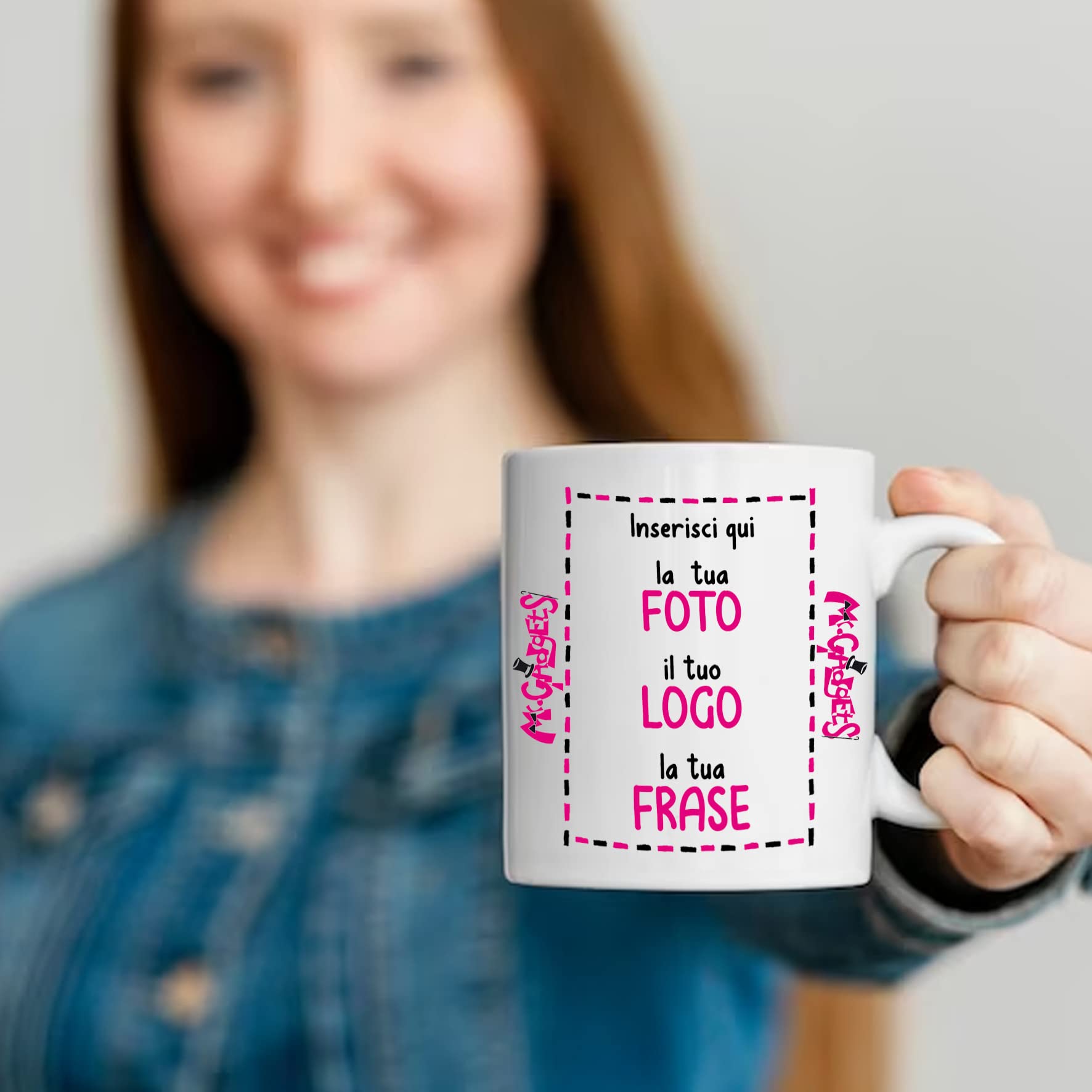 Customizable Ceramic Photo Mug with Text - Personalized Gift for Coffee & Tea Lovers - Perfect for Birthdays, Anniversaries & Office Gifts