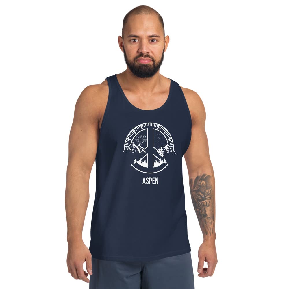 Aspen Colorado Skiing & Snowboarding Unisex Tank Top - Perfect for Camping, Hiking & Outdoor Adventures