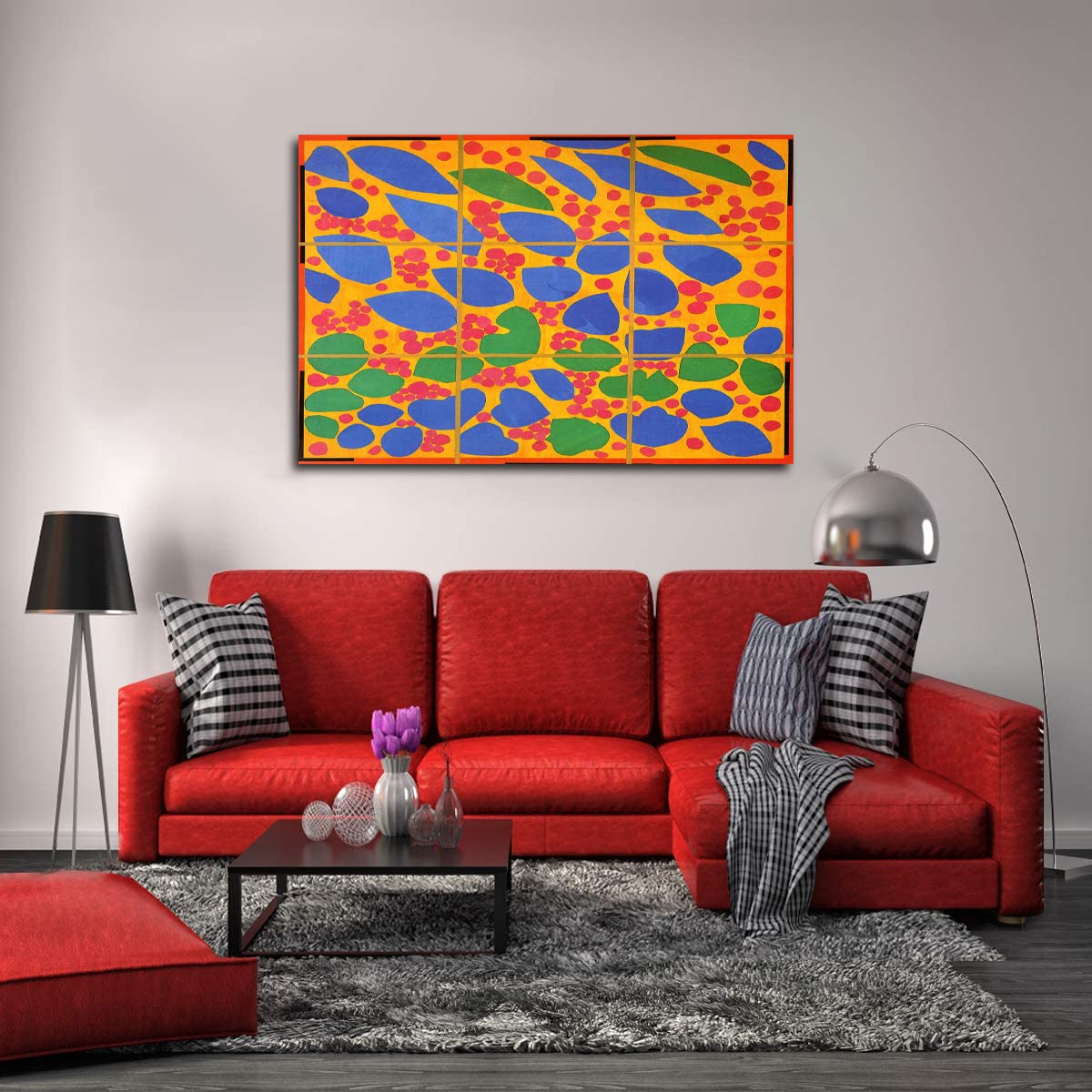 Henri Matisse Ivy in Flower Framed Canvas Art - Ready to Hang Wall Decor for Home, Office & Bedroom | Modern Botanical Painting for Living Room & Dining Area