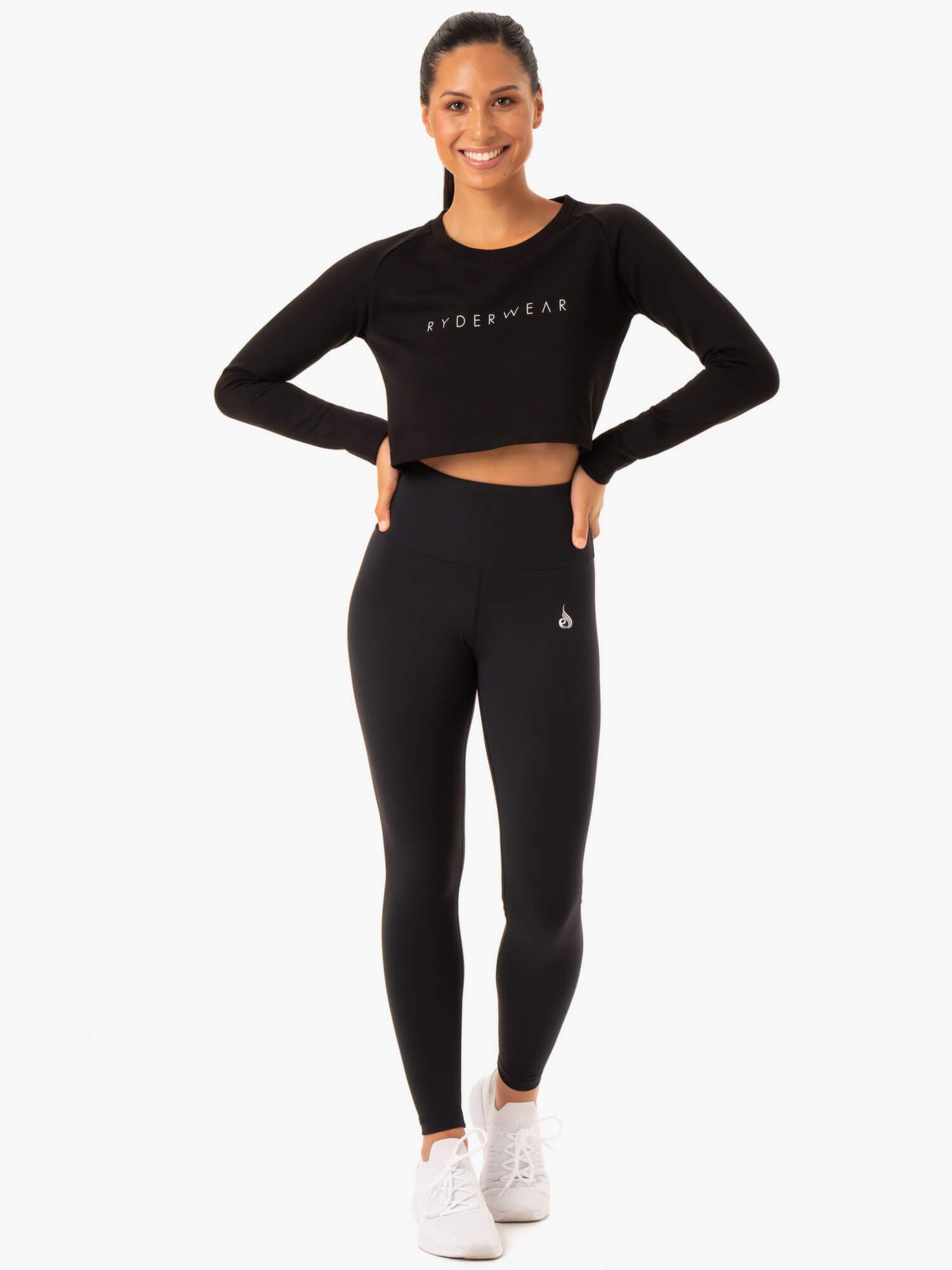 Staples Cropped Sweater for Women - Soft & Stylish Black Knit Pullover | Perfect for Casual Outfits, Office Wear & Fall Layering
