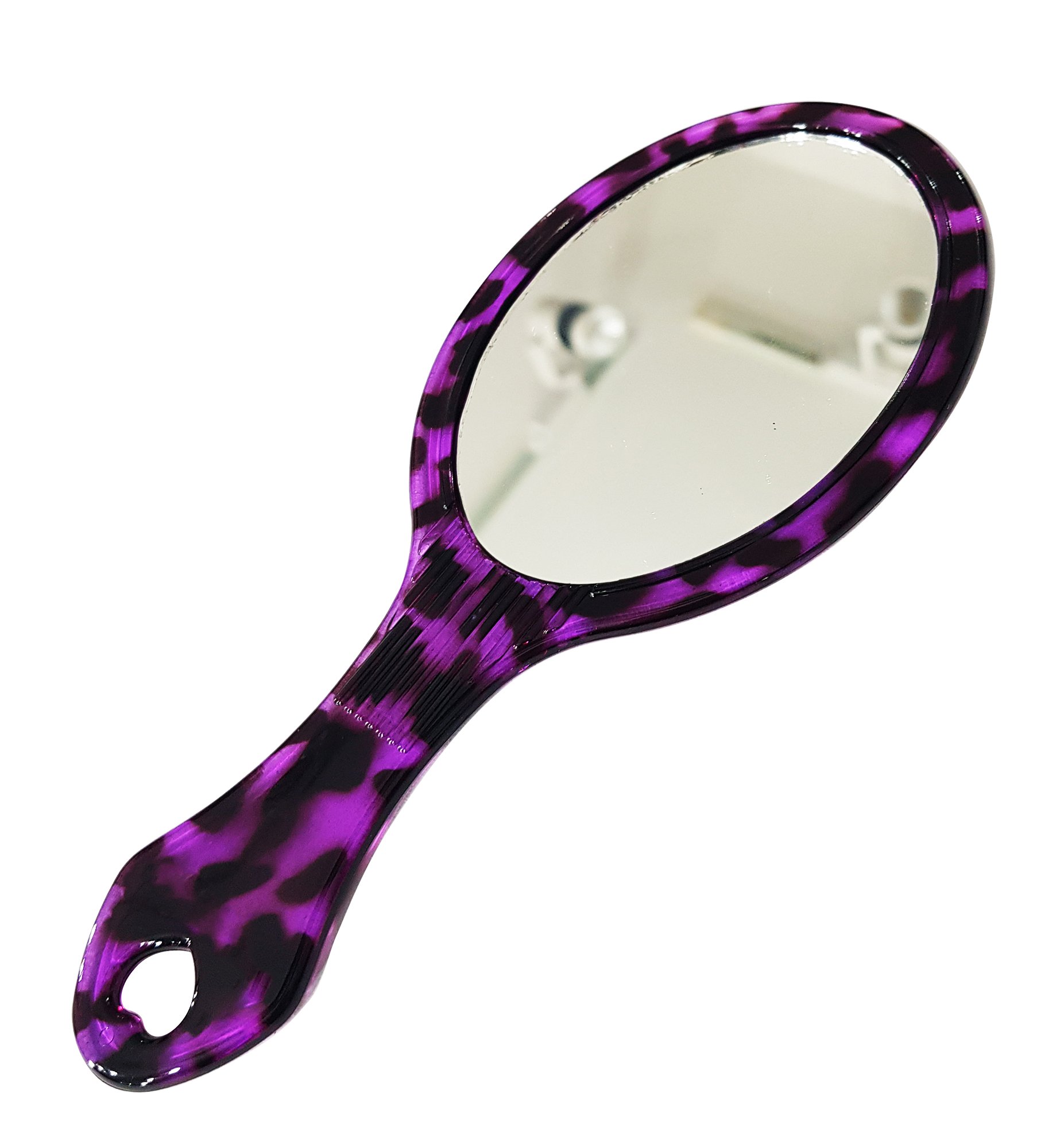 Girls Hair Comb with Mirror - Portable Makeup Mirror for Women, Includes Free Hair Cutting Scissors - Perfect for Travel, Salon & Home Styling