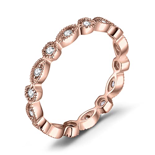 6-3 Rose Gold Plated Marquise