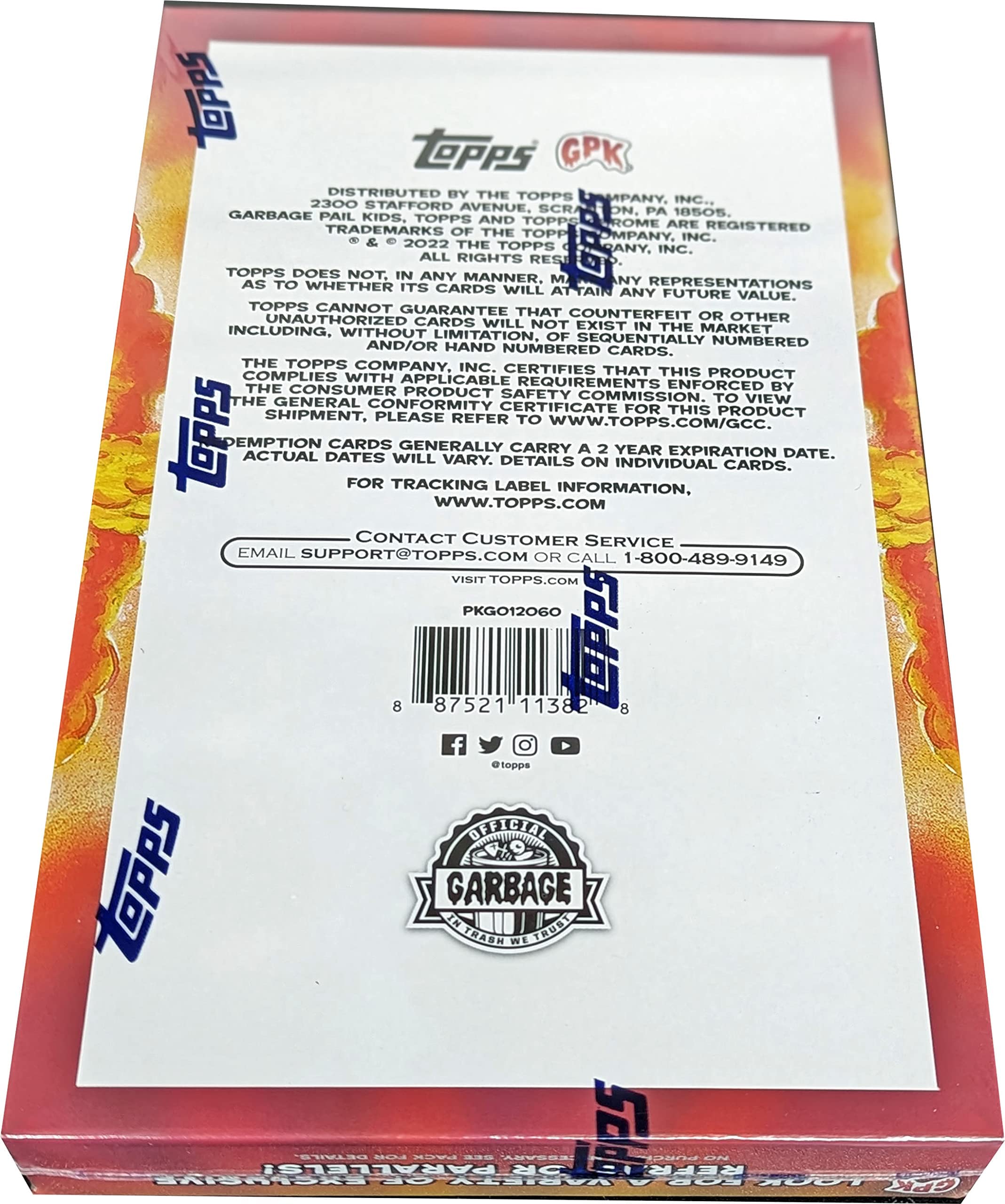 2022 Topps Garbage Pail Kids Chrome Series 5 Hobby Box - Collectible Trading Cards for Kids & Adults - Perfect for Trading, Collecting & Displaying