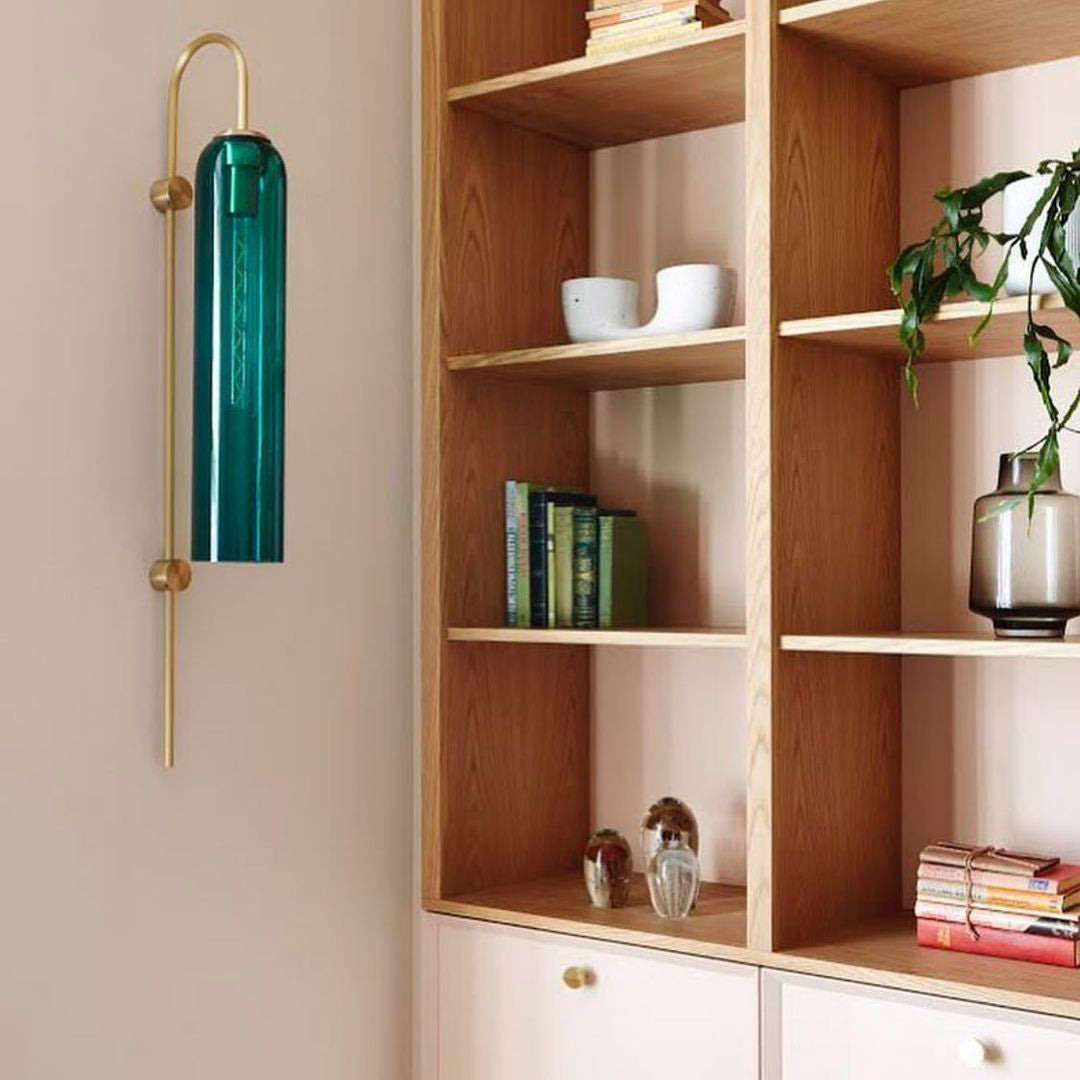 Modern Glass Wall Lamp - Sleek LED Sconce Light for Bedroom, Living Room & Hallway - Energy Efficient Indoor Lighting Fixture
