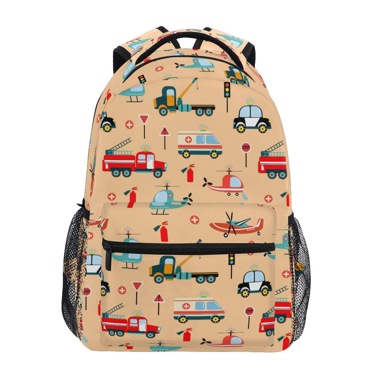 **Cute Cars School Backpack for Kids & Teens - Durable Laptop Bookbag for College, Travel, Hiking & Camping - Stylish Daypack for School, Work & Outdoor Adventures**