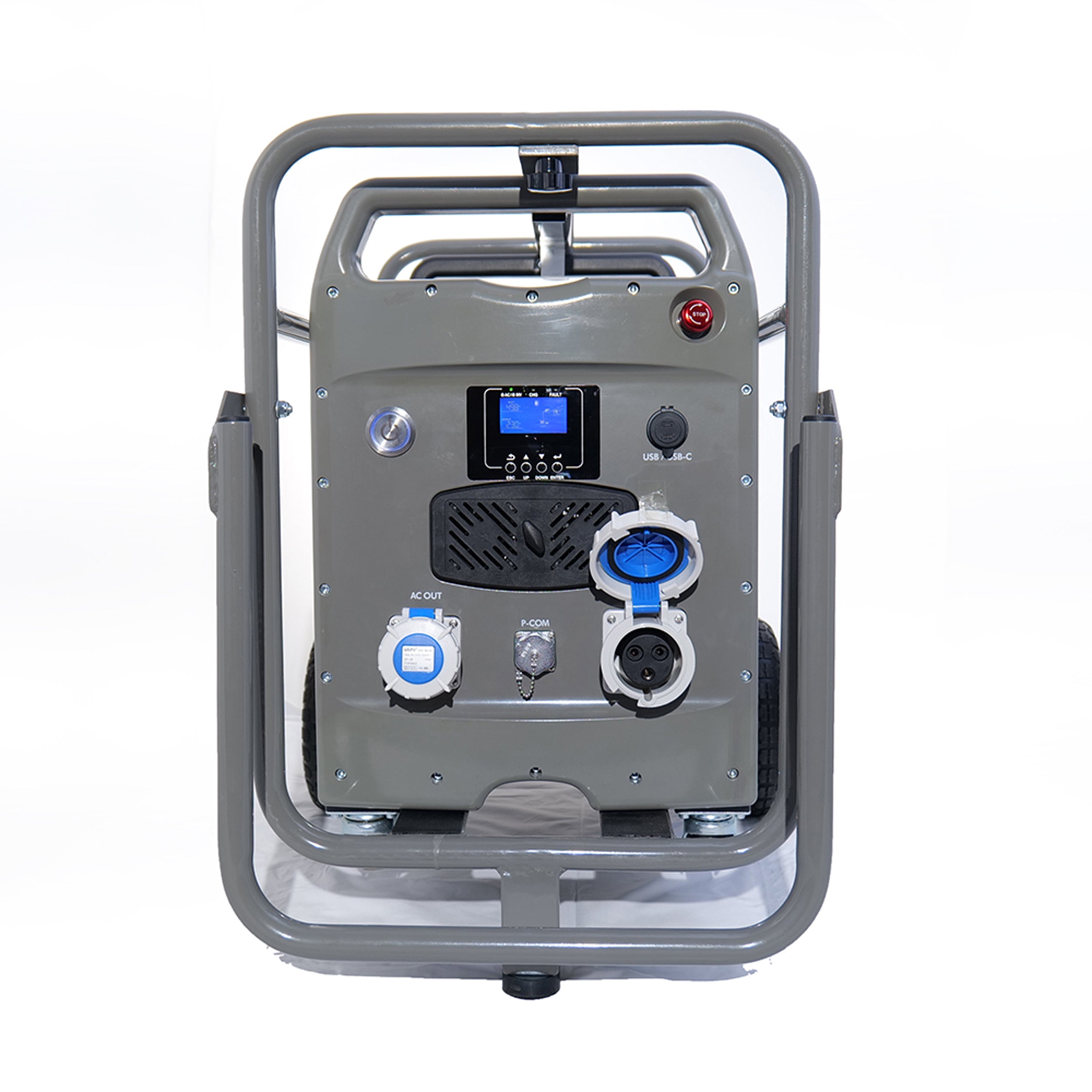 NXTGEN Goat 4.8kWh Portable Power Station with CEE Outlet & Protective Cage - Grey | Solar Generator for Camping, RV, Emergency Backup & Off-Grid Power