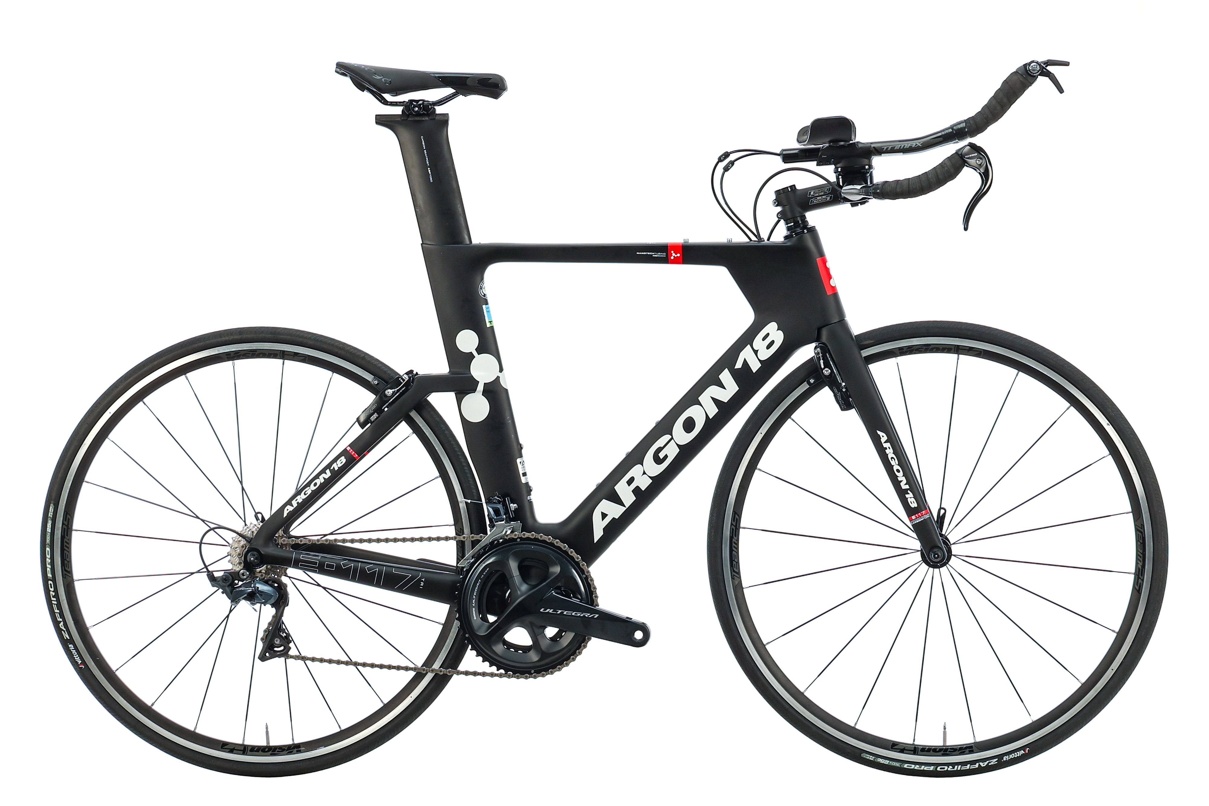Argon 18 E-117 Tri Time Trial Bike 2018 - Large Size | Premium Triathlon & Road Racing Bicycle for Competitive Cyclists | Perfect for Ironman, Triathlons & Speed Training