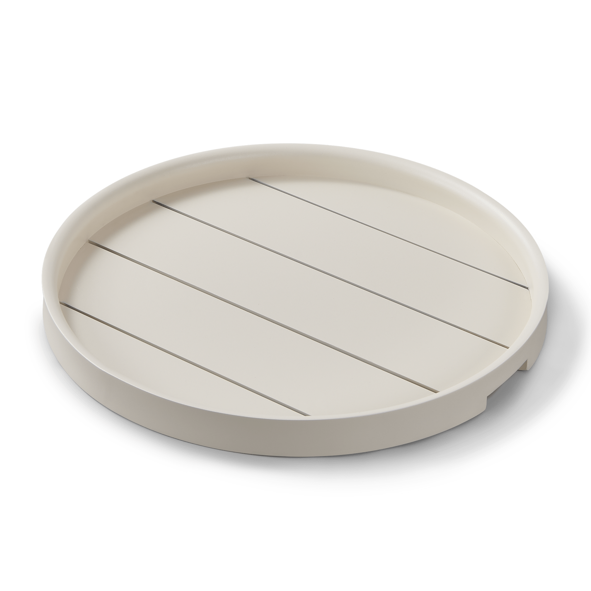 Premium Aluminum Round Serving Tray 24 Inch - Elegant Party Platter for Entertaining, Dining & Home Decor | Rustproof & Lightweight for Indoor/Outdoor Use
