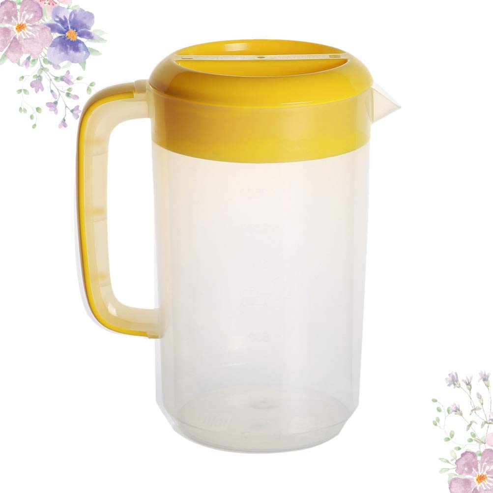 **Cabilock Clear Glass Milk Tea Pitcher with Scale - 32oz Transparent Tea Kettle for Iced Tea, Coffee & Juice - Perfect for Homemade Beverages, Measuring & Serving Cold Drinks**