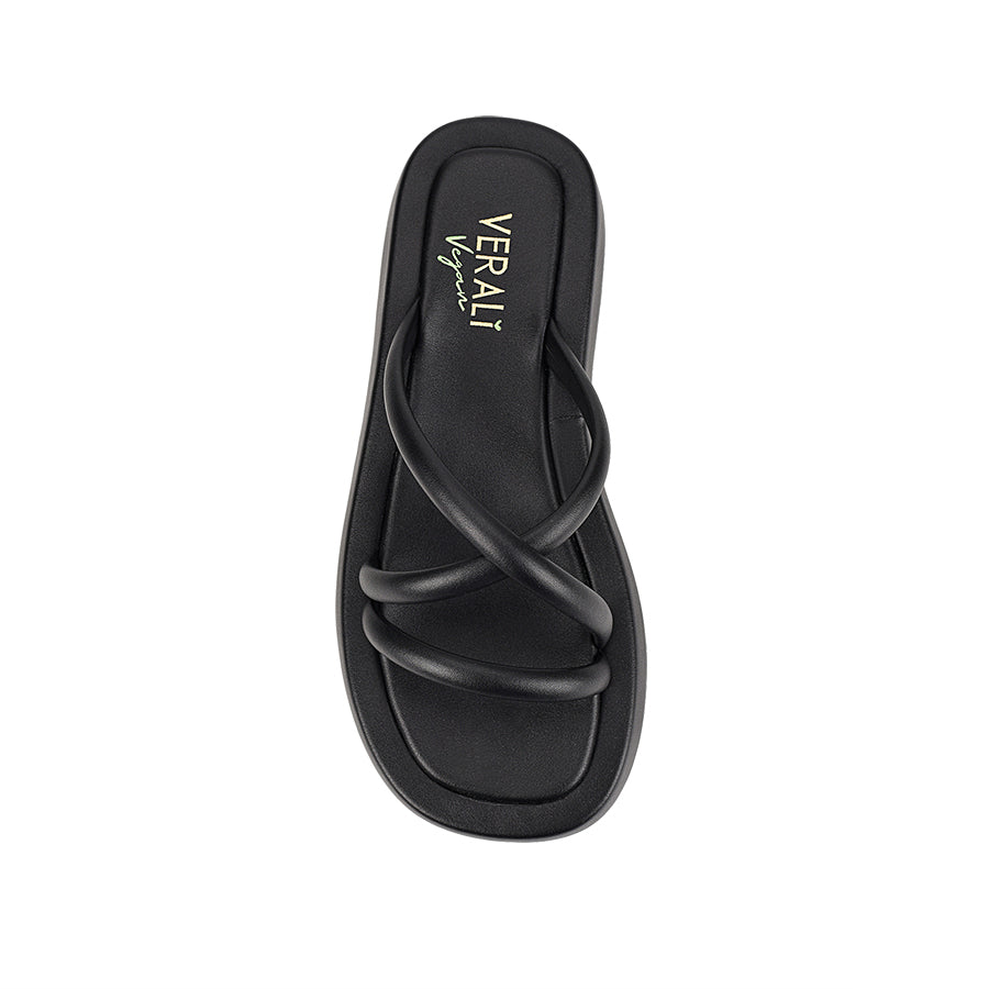 Boaz Comfortable Flatform Slides for Women - Black | Summer Casual Sandals for Beach, Pool, and Everyday Wear