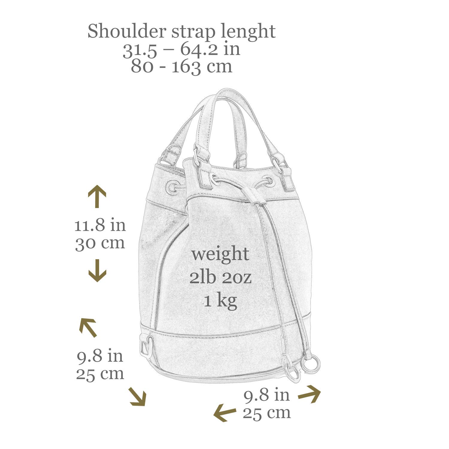 Premium Full Grain Leather Bucket Tote Bag for Women - Timeless Durable Design - Perfect for Work, Travel & Everyday Use