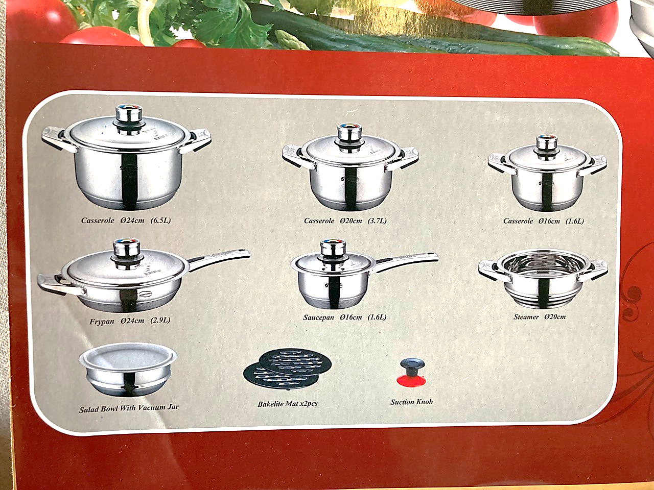 16-Piece Stainless Steel Cookware Set - Nonstick Pots & Pans with Lids - Perfect for Home Cooking, Professional Kitchens & Gift Giving