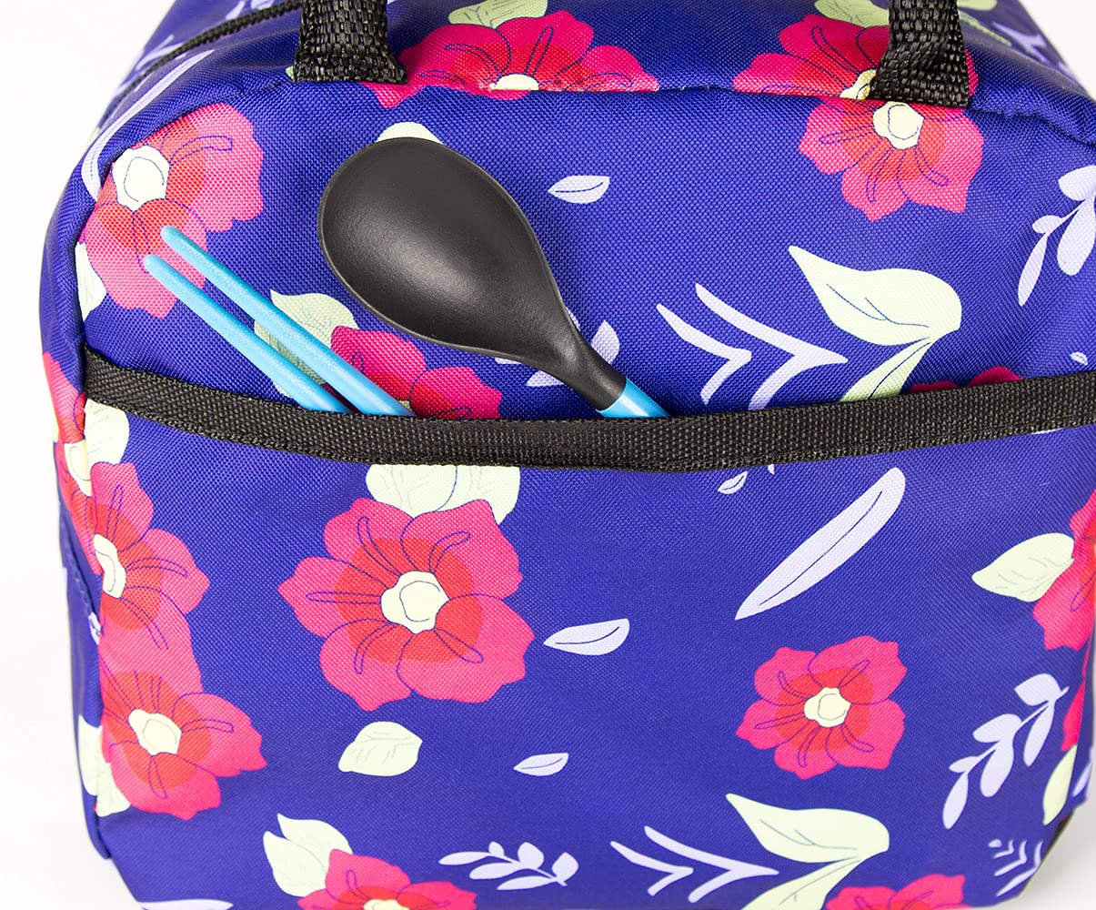 Maxer Insulated Lunch Bag for Women & Kids - Japanese Anime Design Thermal Lunch Cooler for School, Work & Picnics
