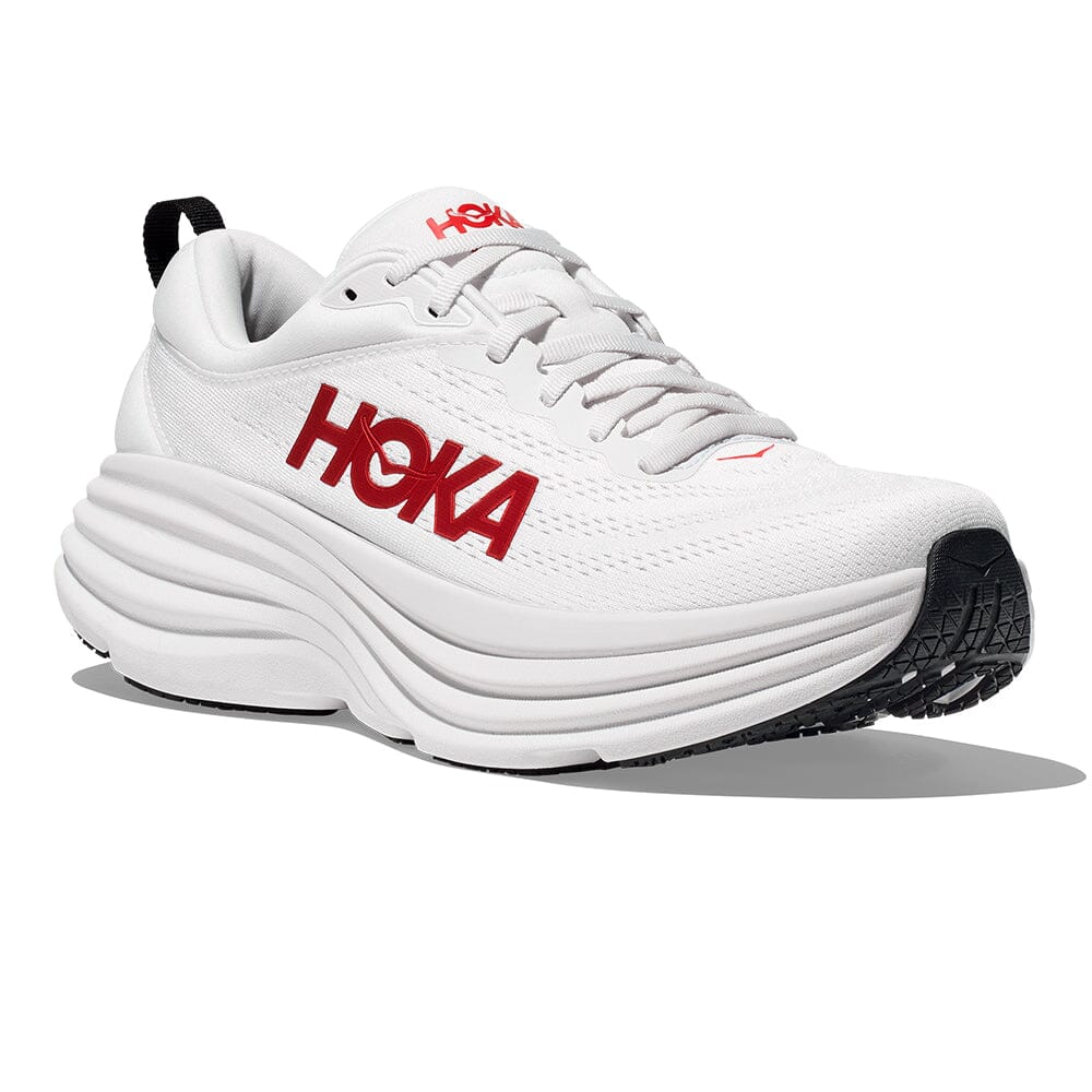 Hoka Men's Bondi 8 Running Shoes - Lightweight Cushioned Sneakers for Marathon, Jogging & Walking - Breathable Mesh Upper with Maximum Support & Comfort