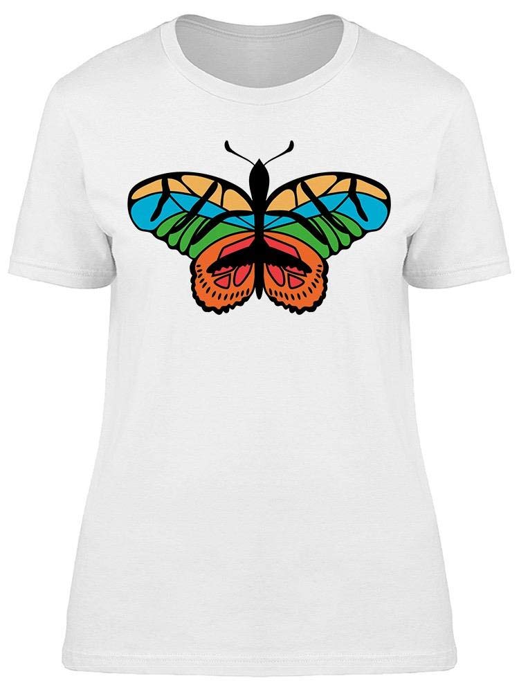 Butterfly Print T-Shirt for Women - Soft & Comfortable Short Sleeve Top in Cool & Warm Color Options | Perfect for Casual Wear, Summer Outfits & Everyday Fashion