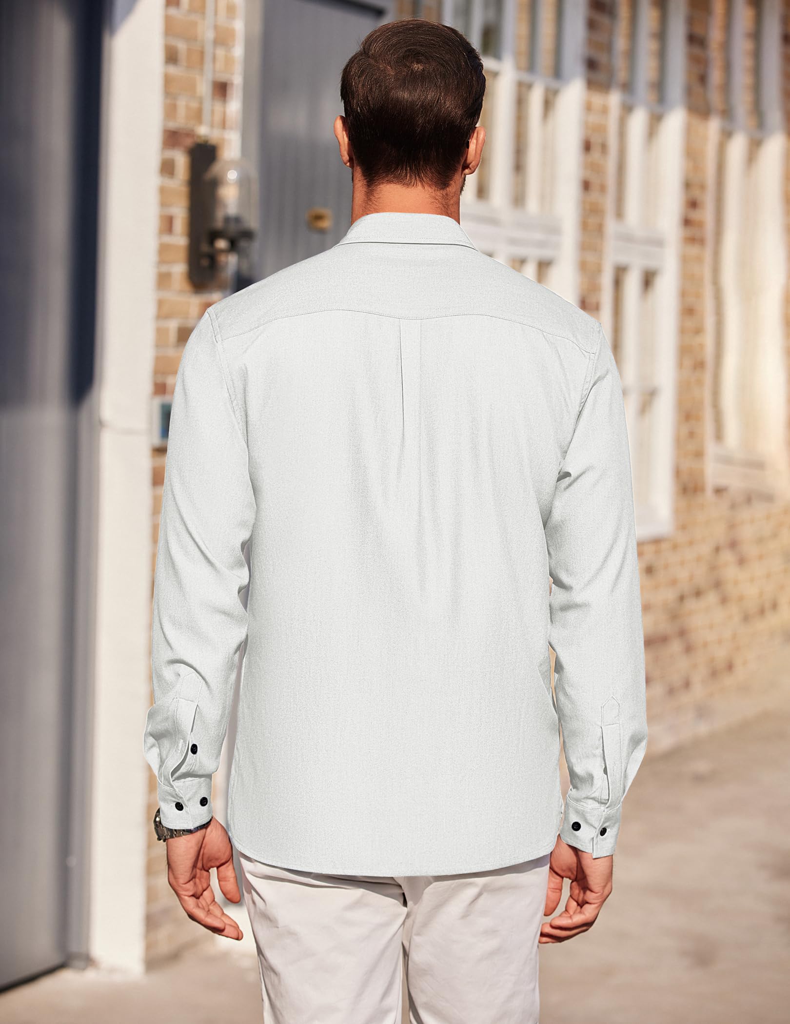 COOFANDY Men's Casual Button Down Shirts - Long Sleeve Wrinkle Free Dress Shirts for Business & Office Wear - Perfect for Work, Date Night & Formal Occasions