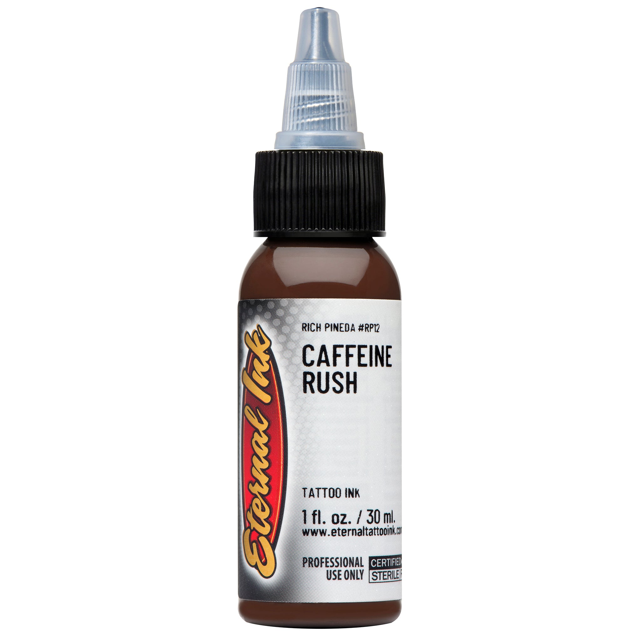 Eternal Rich Pineda Caffeine Rush Ink 1oz - Premium Tattoo Ink for Vibrant & Long-Lasting Art - Perfect for Professional Tattoo Artists & Body Art Enthusiasts