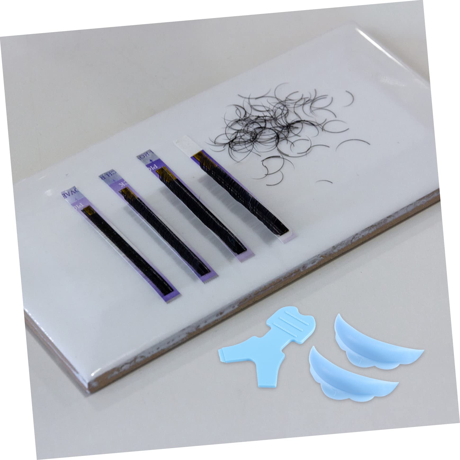 Beavorty Professional Eyelash Perming Pads Set - 10 Pairs Silicone Lash Lift Pads with Brush for Natural Curl - Perfect for Salon & Home Lash Perming Treatments