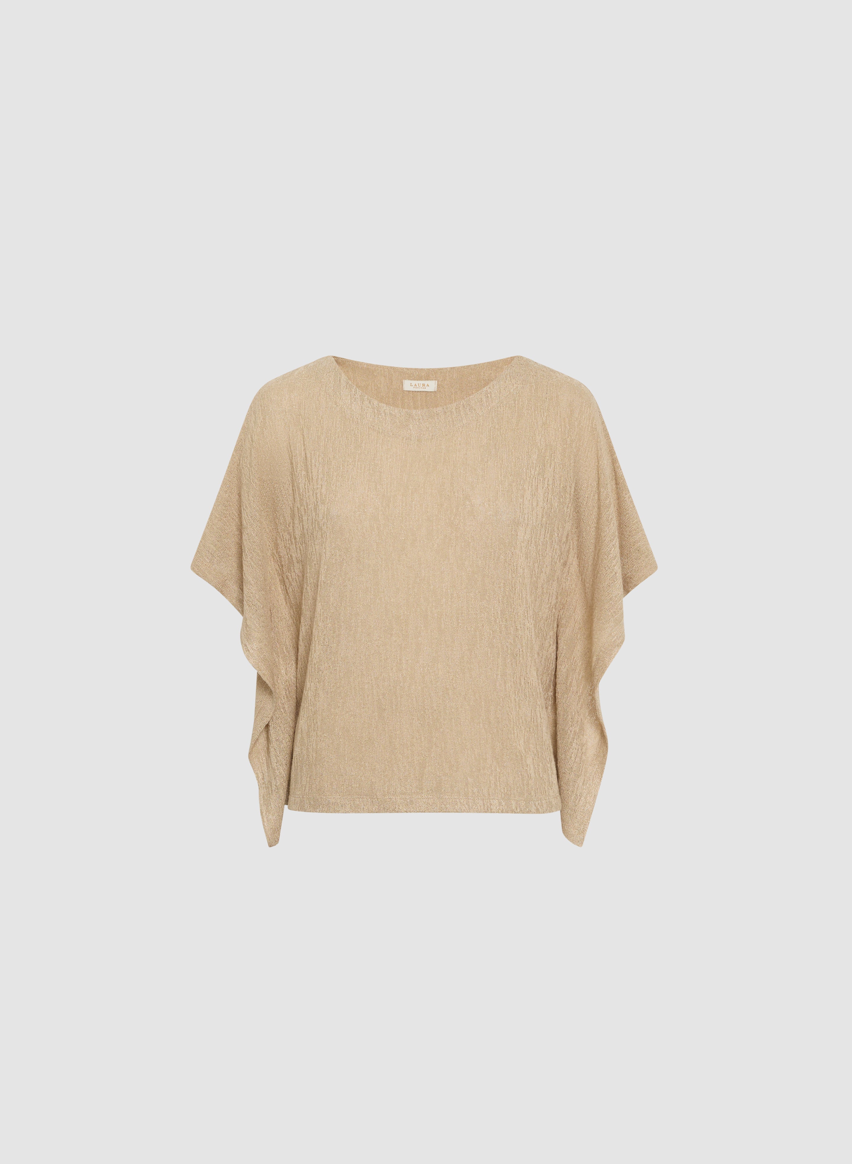 Flared Sleeve Knit Top for Women - Soft Stretchy Long Sleeve T-Shirt - Casual Fall Winter Tops - Perfect for Work, Date Night & Weekend Outfits