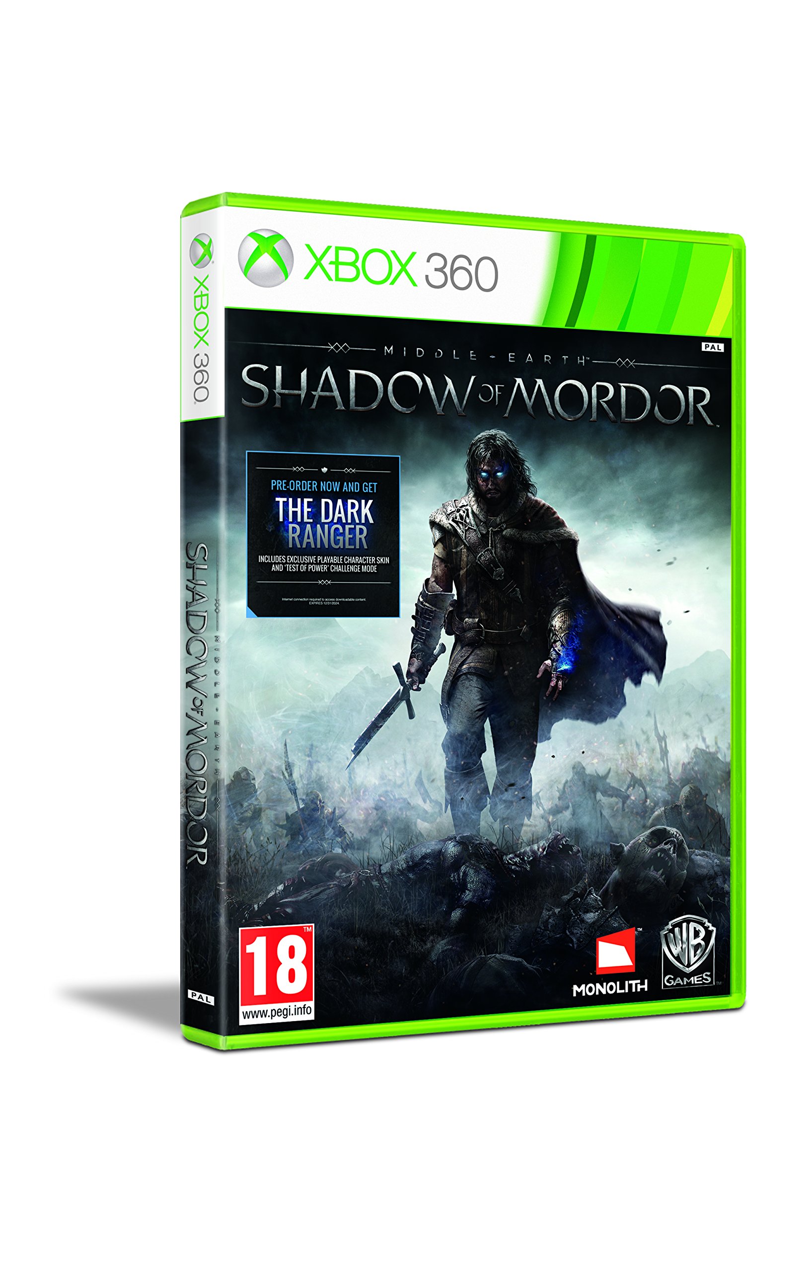 Middle-Earth: Shadow of Mordor - Xbox 360 Game | Action-Adventure RPG | Epic Lord of the Rings Battles | Perfect for Fantasy Gaming Enthusiasts