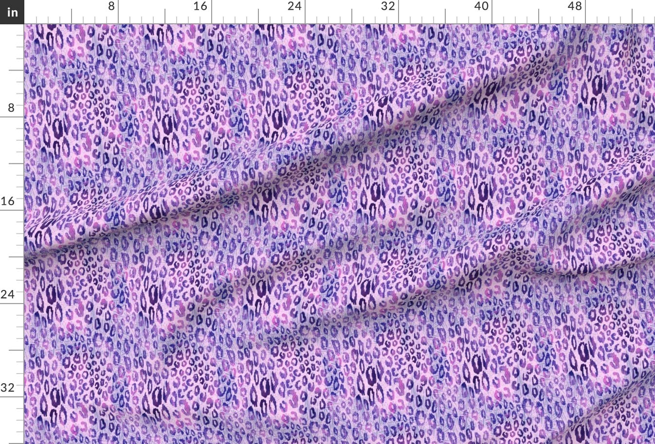 Premium Spoonflower Upholstery Velvet Fabric - Animal Skin Leopard Print in Lavender Purple for Home Decor, Apparel & DIY Projects | Fat Quarter for Cushions, Curtains & Fashion Accessories