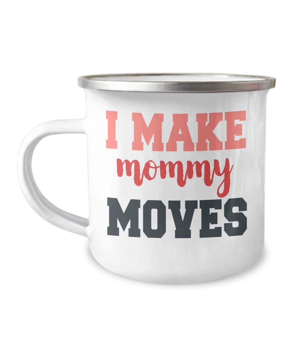 Zapbest Mom Coffee Mug - 12oz Stainless Steel Enamel for Camping & Home