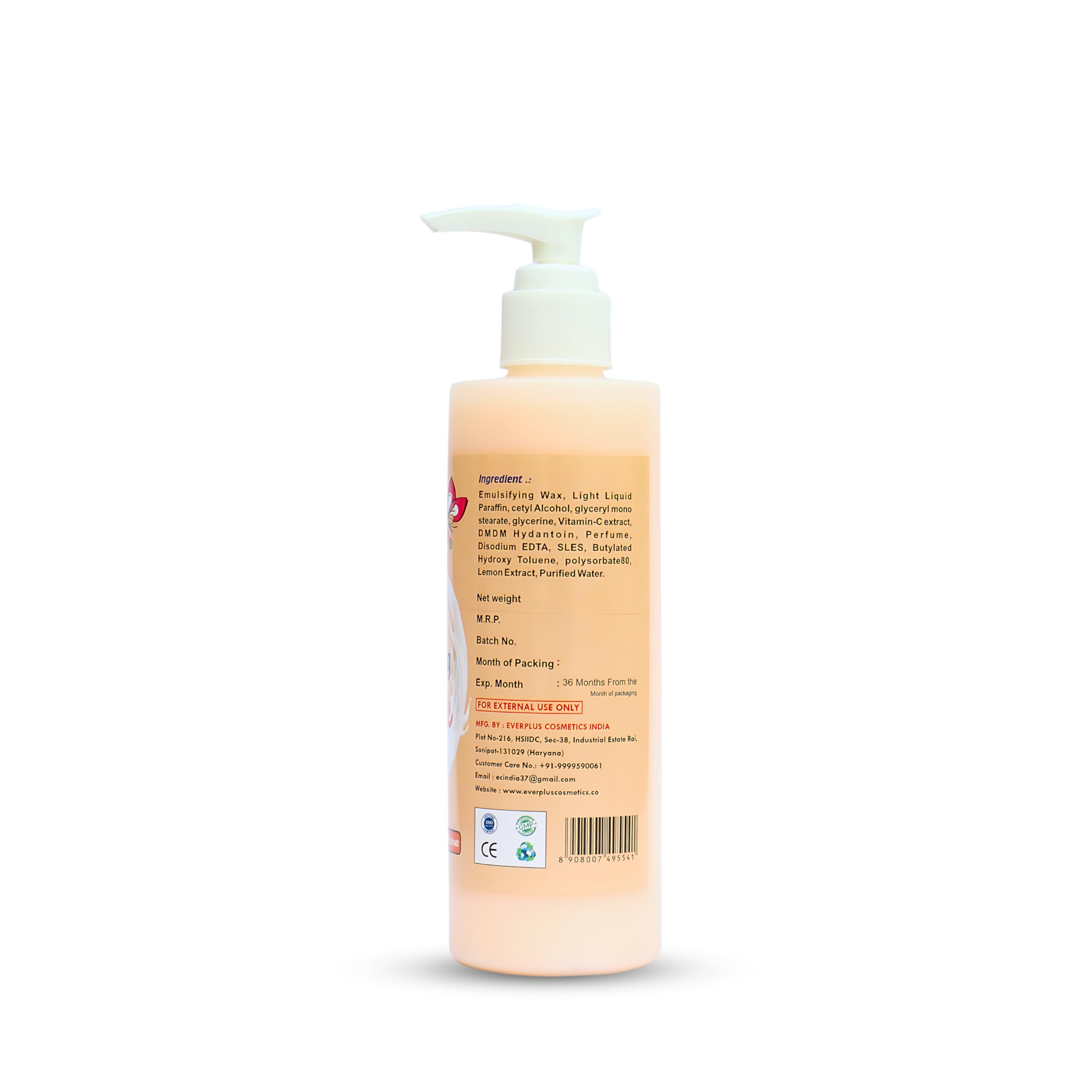 Primus Vitamin C Cleansing Milk with Vitamin C & Lemon Extracts - Ultra Clean & Refreshing Facial Cleanser for Makeup Removal (250ml) | Gentle Daily Face Wash for Brightening & Hydrating Skin | Perfect for Morning & Night Skincare Routine