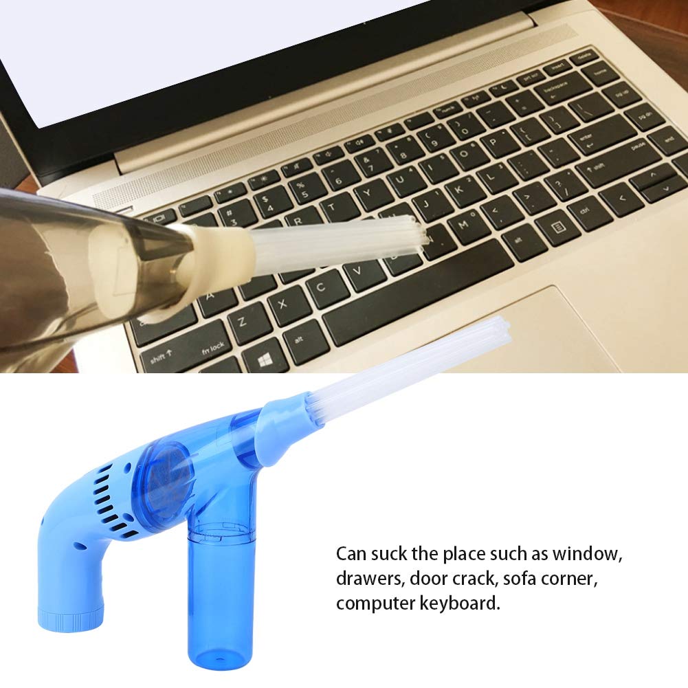 Handheld Air Duster and Vacuum Cleaner - Blue Wet/Dry Vacuum for Windows, Sofas, Corners & Door Cracks | Portable Cleaning Tool for Home, Car & Office Use