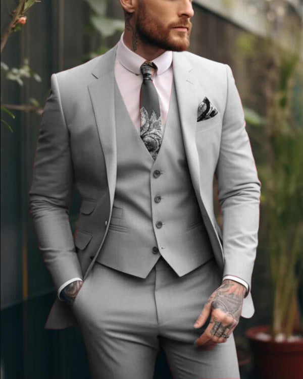 2024 Sage Green Groomsmen Suits for Men - 3 Piece Spring Wedding Outfit Set (CS2417) | Perfect for Formal Weddings, Bridal Parties & Special Occasions
