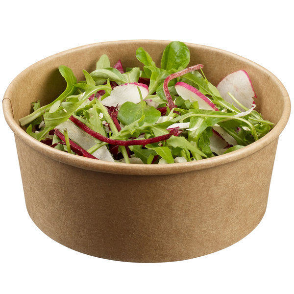 25.3 oz Kraft Salad Bowls with Lids - 50 Sets | Eco-Friendly Disposable Bowls for Parties, Picnics & Takeout | BPA-Free Food Containers