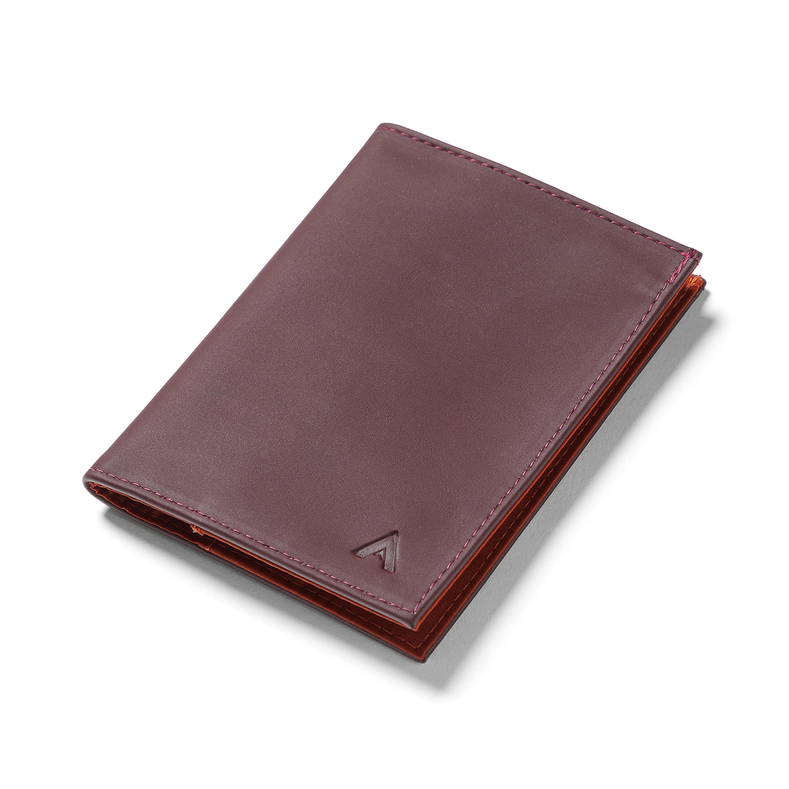 Allett Original Slim RFID Blocking Leather Wallet for Men & Women - Merlot Bifold Design Holds 4-24+ Cards, Bills & Receipts | Perfect for Everyday Use, Travel & Business
