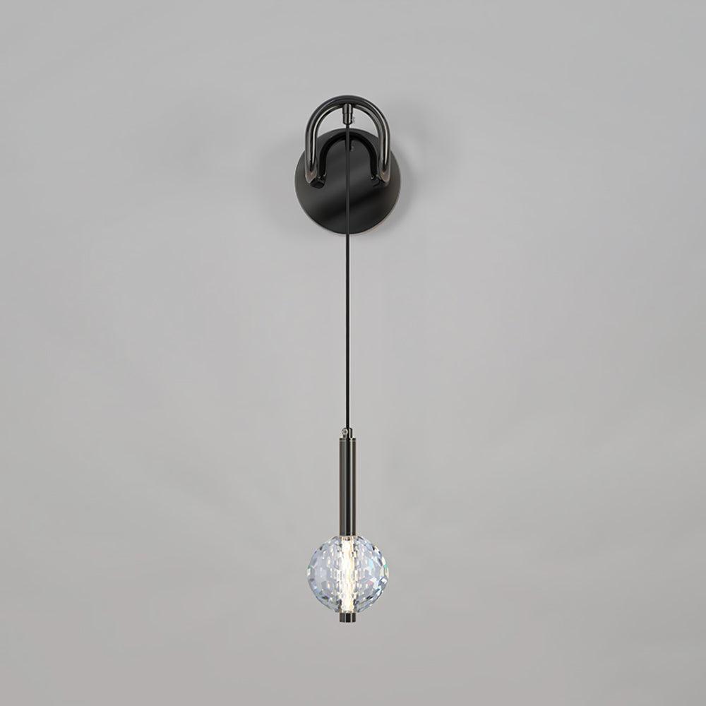 Barletta Crystal Wall Lamp - Elegant Modern Sconce Light Fixture for Living Room, Bedroom, and Hallway Decor