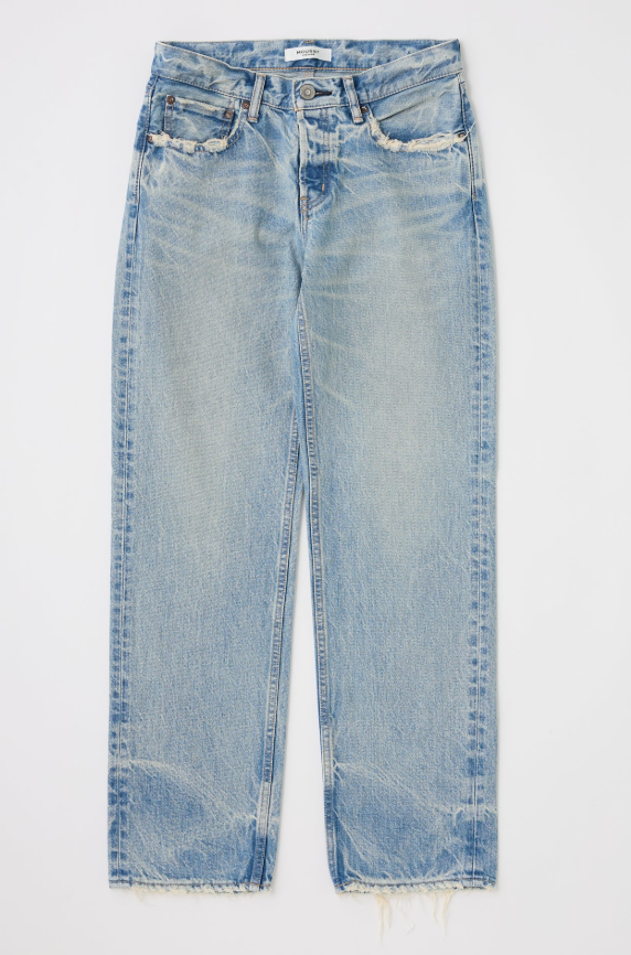 Moussy MV Wildwood Straight Low Women's Jeans - High Waist Slim Fit Denim Pants for Casual Wear & Everyday Outfits