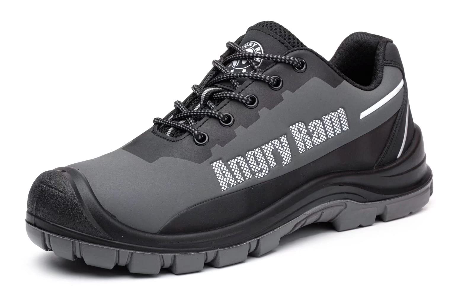 ANGRYRAM Steel Toe Boots for Men & Women - Waterproof, Lightweight Safety Work Boots with Slip & Puncture Resistance | Breathable Sneakers for Construction, Warehouse & Outdoor Work