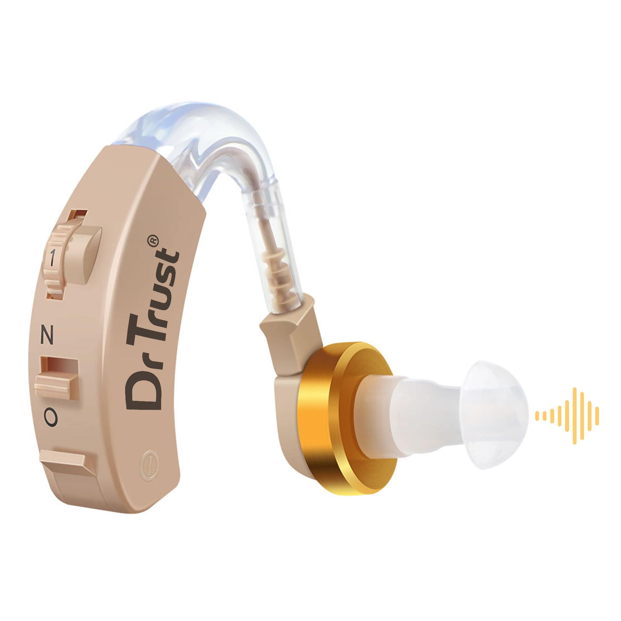Dr Trust USA Digital Hearing Aid Amplifier 344 - Rechargeable Sound Amplifier for Seniors with Noise Reduction - Perfect for Watching TV, Conversations & Outdoor Activities