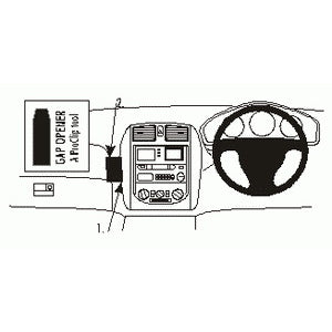 ClicOn No Holes Angled Dash Mount for Mazda 323 (1998-2002) - Perfect for GPS, Phone & Car Accessories - Secure & Easy Installation