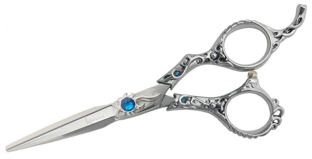 Kenchii Evolution 6.0 Inch Professional Hair Cutting Scissors - Salon Grade Stainless Steel Shears for Precision Haircuts & Styling | Perfect for Barbers, Hairstylists & Home Use