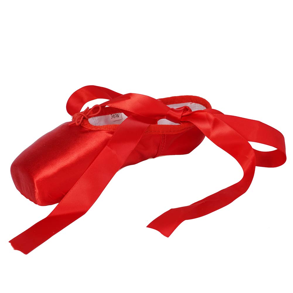 Hipposeus Professional Ballet Pointe Shoes for Women & Girls - Premium Ballet Dance Slippers with Ribbon for Ballet Class, Performance & Practice | Perfect for Beginners to Advanced Dancers