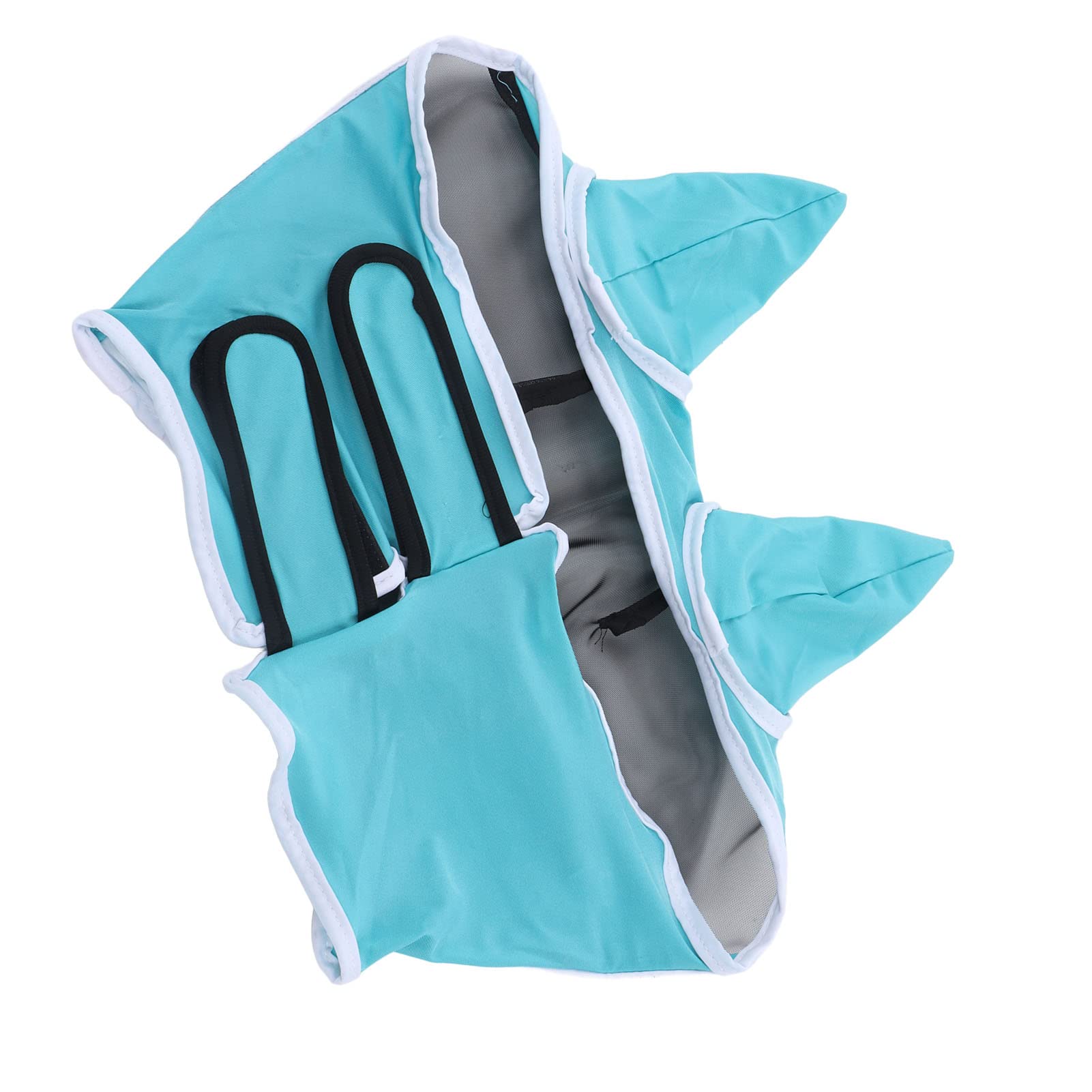 Breathable Horse Fly Mask with Soft Fine Mesh Design - Comfortable Equestrian Face Mask for Horses with Ears - Blue - Perfect for Riding, Training, and Farm Work - Durable Farming & Gardening Supplies