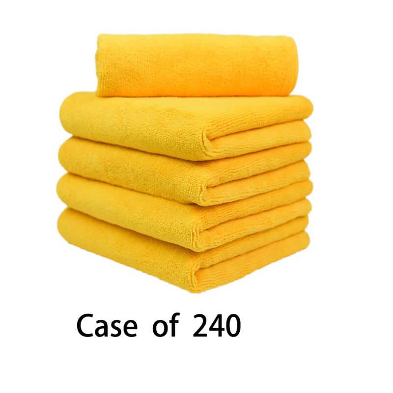 Premium Microfiber Towel Set - 16x16 Inch, 380GSM, Ultra Absorbent & Quick Dry - Bulk Pack of 240 for Car Detailing, Gym, Spa & Household Cleaning (Wholesale)