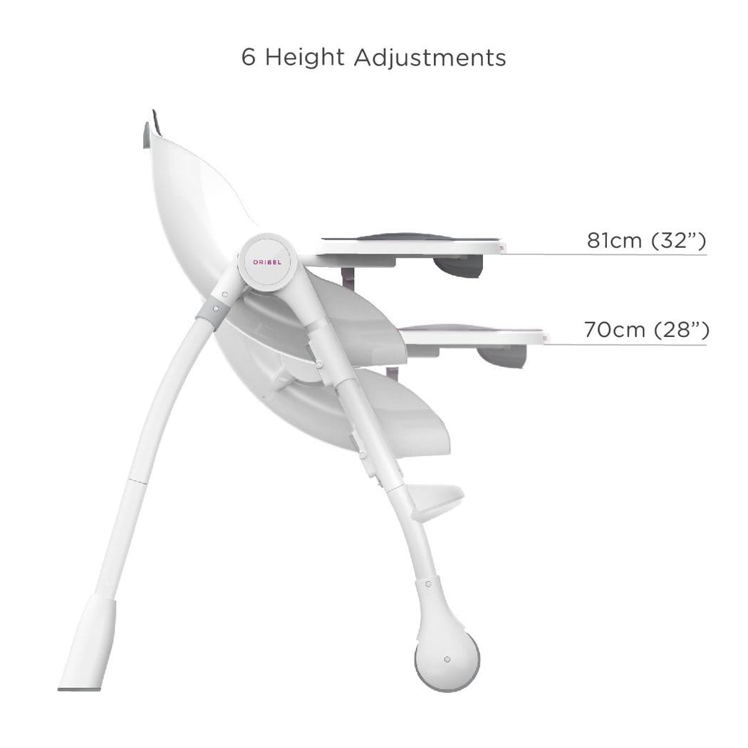 Oribel Cocoon 3-Stage Convertible High Chair for Babies & Toddlers - Adjustable, Space-Saving, Modern Design for Dining, Feeding & Playtime