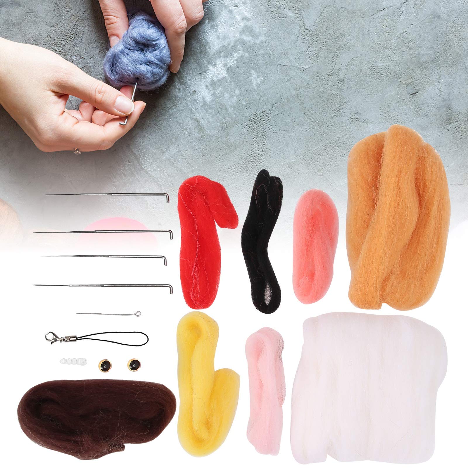 Complete DIY Animal Felt Kit with Cute Patterns - Safe, Soft & Bright Colors for Home Decoration & Handcraft Projects - Perfect for Beginners, Kids & Craft Lovers (Great for Gifts, Party Activities & Relaxing Creative Time)